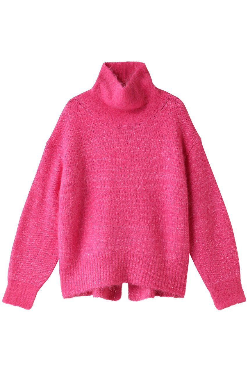 【ベイジ,/BEIGE,】のPERCIER(ペルシェ)/タートルネックニット インテリア・キッズ・メンズ・レディースファッション・服の通販 founy(ファニー) 　ファッション　Fashion　レディースファッション　Ladies' Fashion Online　トップス・カットソー　Tops/Tshirt　ニット　Knit Tops　プルオーバー　Pullover　タートルネック　Turtleneck　スパンコール　Sequins　スリット　Slit　タートルネック　Turtleneck　ハイネック　High Neck　Pink|ID: prp329100004578919 ipo3291000000032436926