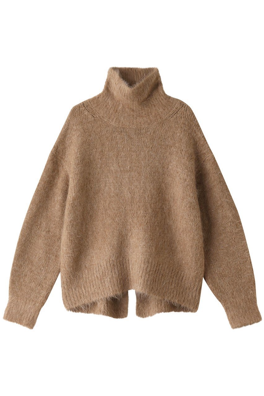【ベイジ,/BEIGE,】のPERCIER(ペルシェ)/タートルネックニット インテリア・キッズ・メンズ・レディースファッション・服の通販 founy(ファニー) 　ファッション　Fashion　レディースファッション　Ladies' Fashion Online　トップス・カットソー　Tops/Tshirt　ニット　Knit Tops　プルオーバー　Pullover　タートルネック　Turtleneck　スパンコール　Sequins　スリット　Slit　タートルネック　Turtleneck　ハイネック　High Neck　Camel|ID: prp329100004578919 ipo3291000000032436927