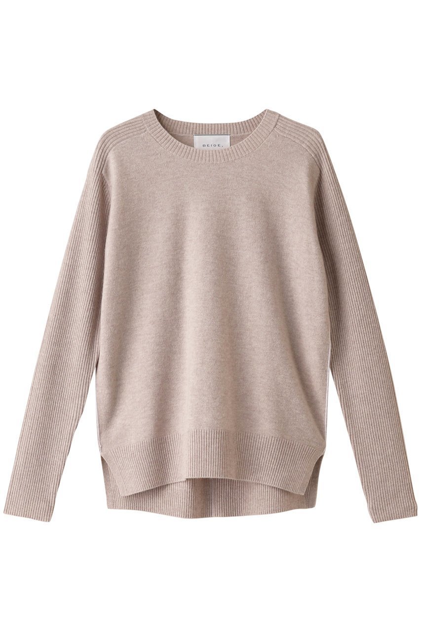 【ベイジ,/BEIGE,】のRIGNY(リニー)/クルーネックニット インテリア・キッズ・メンズ・レディースファッション・服の通販 founy(ファニー) 　ファッション　Fashion　レディースファッション　Ladies' Fashion Online　トップス・カットソー　Tops/Tshirt　ニット　Knit Tops　プルオーバー　Pullover　インナー　Inner　カシミヤ　Cashmere　シンプル　Simple　ループ　Loop　Taupe× Off Line|ID: prp329100004578920 ipo3291000000032436938