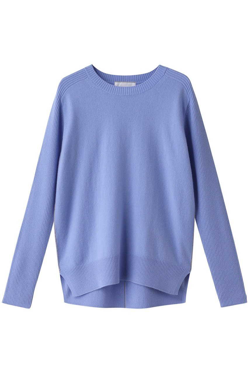 【ベイジ,/BEIGE,】のRIGNY(リニー)/クルーネックニット インテリア・キッズ・メンズ・レディースファッション・服の通販 founy(ファニー) 　ファッション　Fashion　レディースファッション　Ladies' Fashion Online　トップス・カットソー　Tops/Tshirt　ニット　Knit Tops　プルオーバー　Pullover　インナー　Inner　カシミヤ　Cashmere　シンプル　Simple　ループ　Loop　Sax×Taupe Line|ID: prp329100004578920 ipo3291000000032436939