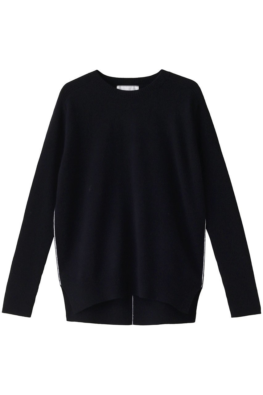 【ベイジ,/BEIGE,】のRIGNY(リニー)/クルーネックニット インテリア・キッズ・メンズ・レディースファッション・服の通販 founy(ファニー) 　ファッション　Fashion　レディースファッション　Fashion for Women　トップス・カットソー　Cut & Sew Tops　ニット　Knit Tops & Sweaters　カジュアルプルオーバー・ニットトップス　Pullovers & Knit Tops / Casual Pullovers　インナー　Innerwear　シンプル　Simple, Minimal　ループ　Loop, Loop Knit　Navy×Off Line|ID: prp329100004578920 ipo3291000000035066707