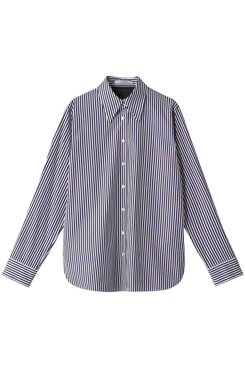 【ベイジ,/BEIGE,】のALBERT(アルベール)/シアーシャツ インテリア・キッズ・メンズ・レディースファッション・服の通販 founy(ファニー) ファッション Fashion レディースファッション Fashion for Women トップス・カットソー Cut & Sew Tops シャツ・ブラウス・オフィスカジュアル Elegant Blouses & Button-Ups なめらか Smooth, Silky Texture オイル Body Oil オーガンジー Organza Fabric シアー Sheer, See-Through ストライプ Stripe, Striped Pattern スリーブ Sleeve, Long Sleeve / Short Sleeve プリント Print, Printed Pattern ロング Long, Long-Length Sax|ID: prp329100004578941 ipo3291000000035064277