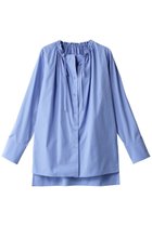 【ベイジ,/BEIGE,】のALBERT(アルベール)/ギャザーブラウス 人気、トレンドファッション・服の通販 founy(ファニー) ファッション Fashion レディースファッション Fashion for Women トップス・カットソー Cut & Sew Tops シャツ・ブラウス・オフィスカジュアル Elegant Blouses & Button-Ups なめらか Smooth, Silky Texture オイル Body Oil ギャザー Gathered, Ruffled ストライプ Stripe, Striped Pattern スリーブ Sleeve, Long Sleeve / Short Sleeve プリント Print, Printed Pattern ロング Long, Long-Length thumbnail Sax|ID: prp329100004578942 ipo3291000000035923366