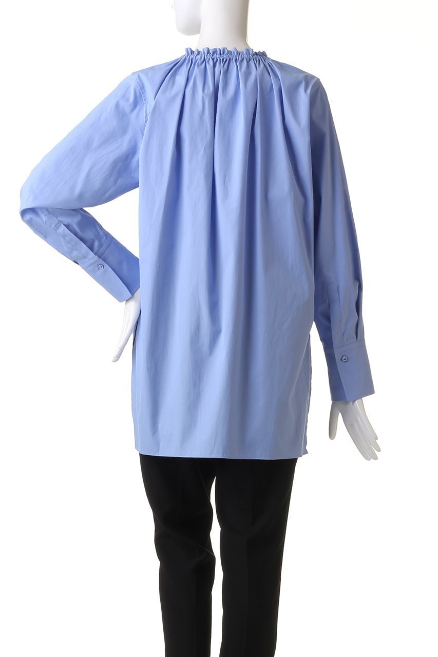 【ベイジ,/BEIGE,】のALBERT(アルベール)/ギャザーブラウス 人気、トレンドファッション・服の通販 founy(ファニー) 　ファッション　Fashion　レディースファッション　Fashion for Women　トップス・カットソー　Cut & Sew Tops　シャツ・ブラウス・オフィスカジュアル　Elegant Blouses & Button-Ups　なめらか　Smooth, Silky Texture　オイル　Body Oil　ギャザー　Gathered, Ruffled　ストライプ　Stripe, Striped Pattern　スリーブ　Sleeve, Long Sleeve / Short Sleeve　プリント　Print, Printed Pattern　ロング　Long, Long-Length　other-4|ID: prp329100004578942 ipo3291000000035923370