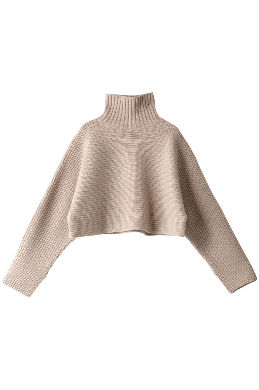 【ベイジ,/BEIGE,】のLA BAUME(ラ ボーム)/ショートニット インテリア・キッズ・メンズ・レディースファッション・服の通販 founy(ファニー) 　ファッション　Fashion　レディースファッション　WOMEN　トップス・カットソー　Tops/Tshirt　ニット　Knit Tops　プルオーバー　Pullover　カシミヤ　Cashmere　ショート　Short　スリット　Slit　タートル　Turtle　バランス　Balance　防寒　Cold Protection　Taupe|ID: prp329100004578945 ipo3291000000032437171
