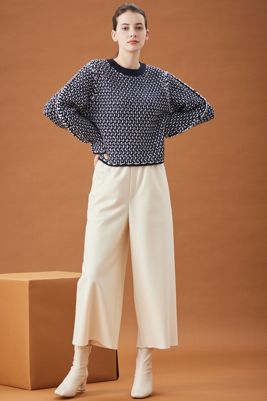 【ベイジ,/BEIGE,】のVARENNE(ヴァレンヌ)/ショートレングスニット 人気、トレンドファッション・服の通販 founy(ファニー) 　ファッション　Fashion　レディースファッション　Fashion for Women　トップス・カットソー　Cut & Sew Tops　ニット　Knit Tops & Sweaters　カジュアルプルオーバー・ニットトップス　Pullovers & Knit Tops / Casual Pullovers　なめらか　Smooth, Silky Texture　ショート　Short, Short Length　フェミニン　Feminine, Girly　ボトム　Bottoms, Lower Wear　ワイド　Wide, Wide Fit　人気　Popular, Best Seller　other-6|ID: prp329100004578950 ipo3291000000035066667