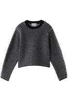 【ベイジ,/BEIGE,】のVARENNE(ヴァレンヌ)/ショートレングスニット Navy×White|ID: prp329100004578950 ipo3291000000035781887