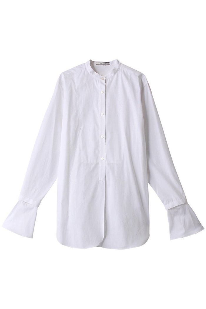 【ベイジ,/BEIGE,】のBAILLEUL(バイユール)/スタンドカラーシャツ インテリア・キッズ・メンズ・レディースファッション・服の通販 founy(ファニー) https://founy.com/ ファッション Fashion レディースファッション Fashion for Women トップス・カットソー Cut & Sew Tops シャツ・ブラウス・オフィスカジュアル Elegant Blouses & Button-Ups オイル Body Oil スリーブ Sleeve, Long Sleeve / Short Sleeve フレア Flare, Flared ロング Long, Long-Length |ID: prp329100004578953 ipo3291000000036140627