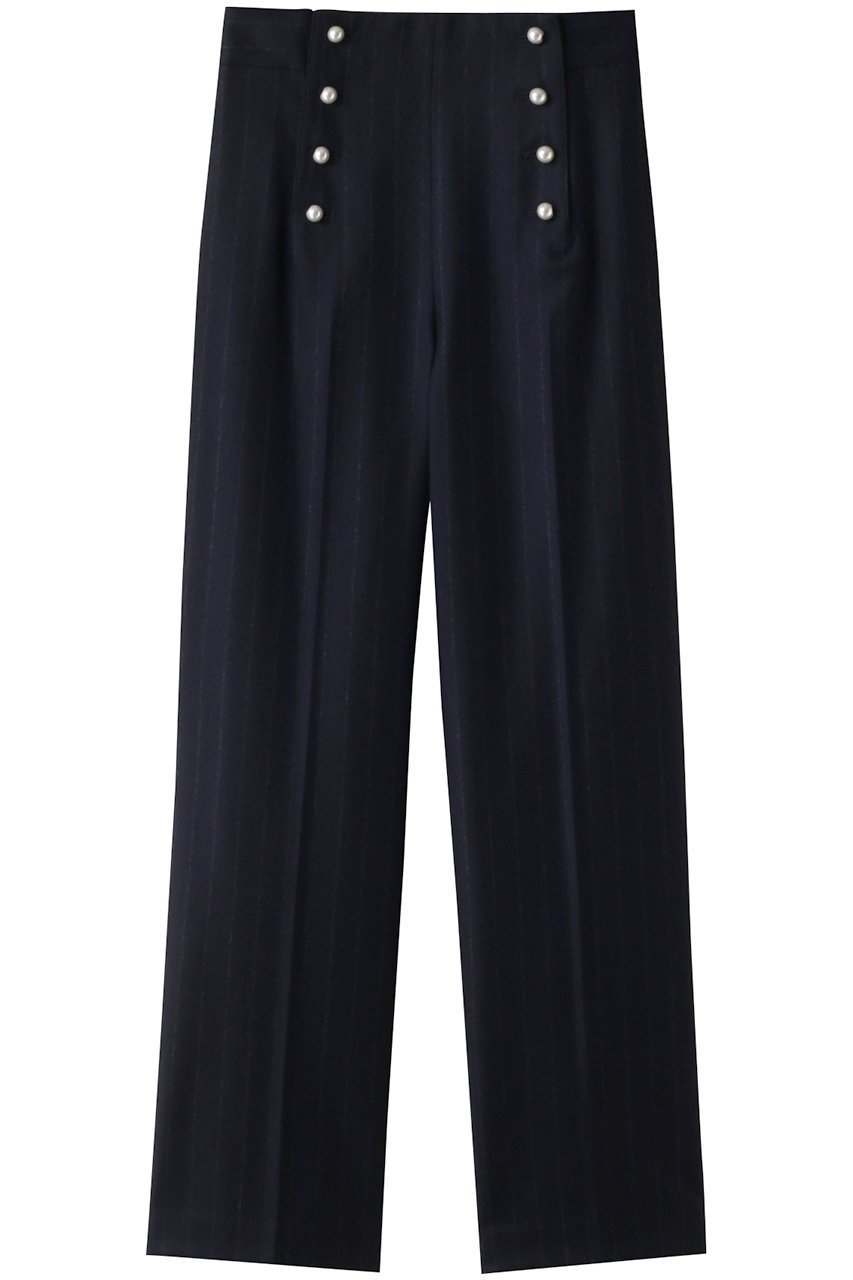 【ベイジ,/BEIGE,】のMARCEAU(マルソー)/ストライプパンツ インテリア・キッズ・メンズ・レディースファッション・服の通販 founy(ファニー) ファッション Fashion レディースファッション Fashion for Women パンツ Pants & Trousers ストライプ Stripe, Striped Pattern パール Pearl, Pearl Accent フェミニン Feminine, Girly マニッシュ Mannish, Boyish Navy × White Line|ID: prp329100004578962 ipo3291000000035469249