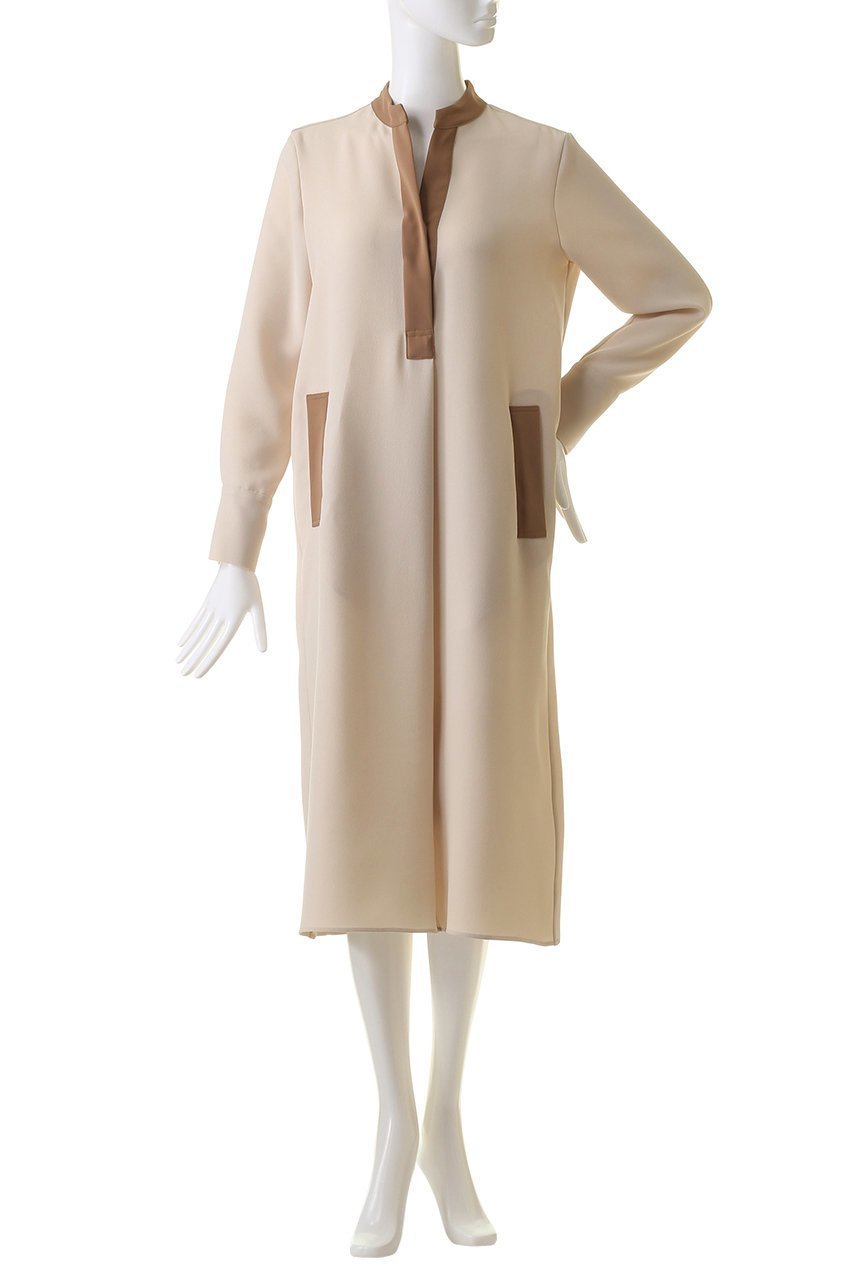 【ベイジ,/BEIGE,】のREINE(レーヌ)/スキッパードレス 人気、トレンドファッション・服の通販 founy(ファニー) 　ファッション　Fashion　レディースファッション　Fashion for Women　ワンピース　Dresses　フォーマル・パーティードレス・結婚式用ドレス　Elegant & Casual Dresses　チュニック　Tunic Tops & Dresses　スキッパー　Skipper, Open Collar　チュニック　Tunic, Long Top　ドレス　Dress, One-Piece　ポケット　Pocket, Pocket Detail　ロング　Long, Long-Length　エレガント 上品　Elegant　other-2|ID: prp329100004578968 ipo3291000000032900295