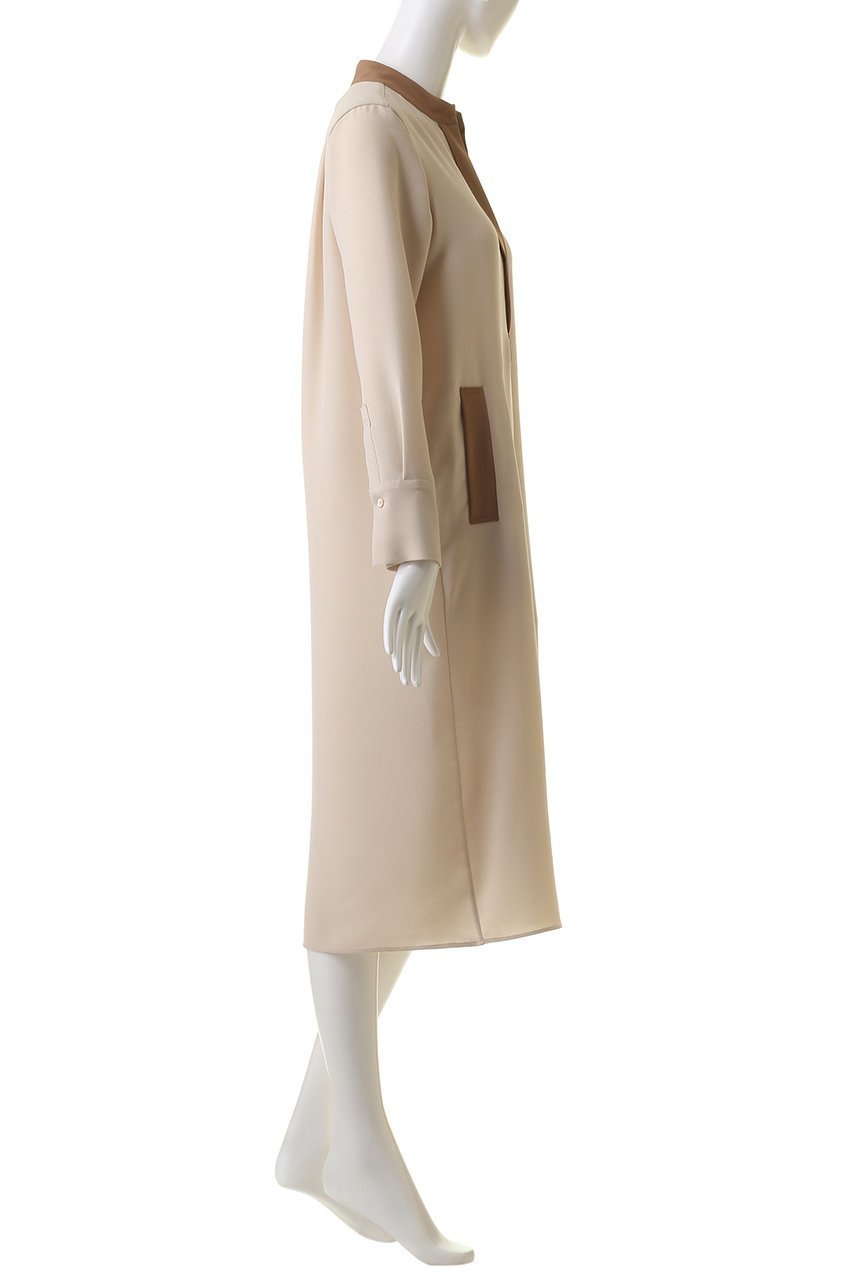 【ベイジ,/BEIGE,】のREINE(レーヌ)/スキッパードレス 人気、トレンドファッション・服の通販 founy(ファニー) 　ファッション　Fashion　レディースファッション　Fashion for Women　ワンピース　Dresses　フォーマル・パーティードレス・結婚式用ドレス　Elegant & Casual Dresses　チュニック　Tunic Tops & Dresses　スキッパー　Skipper, Open Collar　チュニック　Tunic, Long Top　ドレス　Dress, One-Piece　ポケット　Pocket, Pocket Detail　ロング　Long, Long-Length　エレガント 上品　Elegant　other-3|ID: prp329100004578968 ipo3291000000032900298