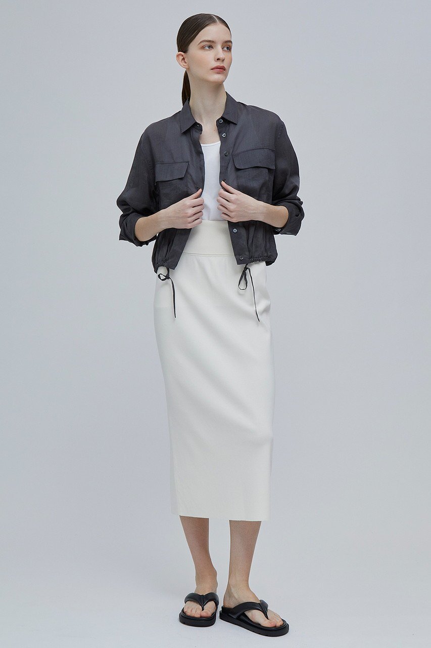 【ベイジ,/BEIGE,】のPAULINE(ポリーヌ)/ドローストリングブラウス 人気、トレンドファッション・服の通販 founy(ファニー) 　ファッション　Fashion　レディースファッション　Ladies' Fashion Online　トップス・カットソー　Tops/Tshirt　シャツ/ブラウス　Shirts/Blouses　スリーブ　Sleeve　フラップ　Flap　ポケット　Pocket　ロング　Long　other-6|ID: prp329100004578970 ipo3291000000032437403