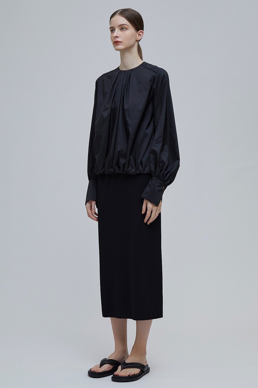 【ベイジ,/BEIGE,】のLISE(リーズ)/バルーンブラウス 人気、トレンドファッション・服の通販 founy(ファニー) 　ファッション　Fashion　レディースファッション　Fashion for Women　トップス・カットソー　Cut & Sew Tops　シャツ・ブラウス・オフィスカジュアル　Elegant Blouses & Button-Ups　カフス　Cuff Design　スリーブ　Sleeve, Long Sleeve / Short Sleeve　タフタ　Taffeta, Structured Fabric　バルーン　Balloon, Balloon Silhouette　フロント　Front, Front Design　ロング　Long, Long-Length　洗える　Machine Washable　other-6|ID: prp329100004578972 ipo3291000000035064266