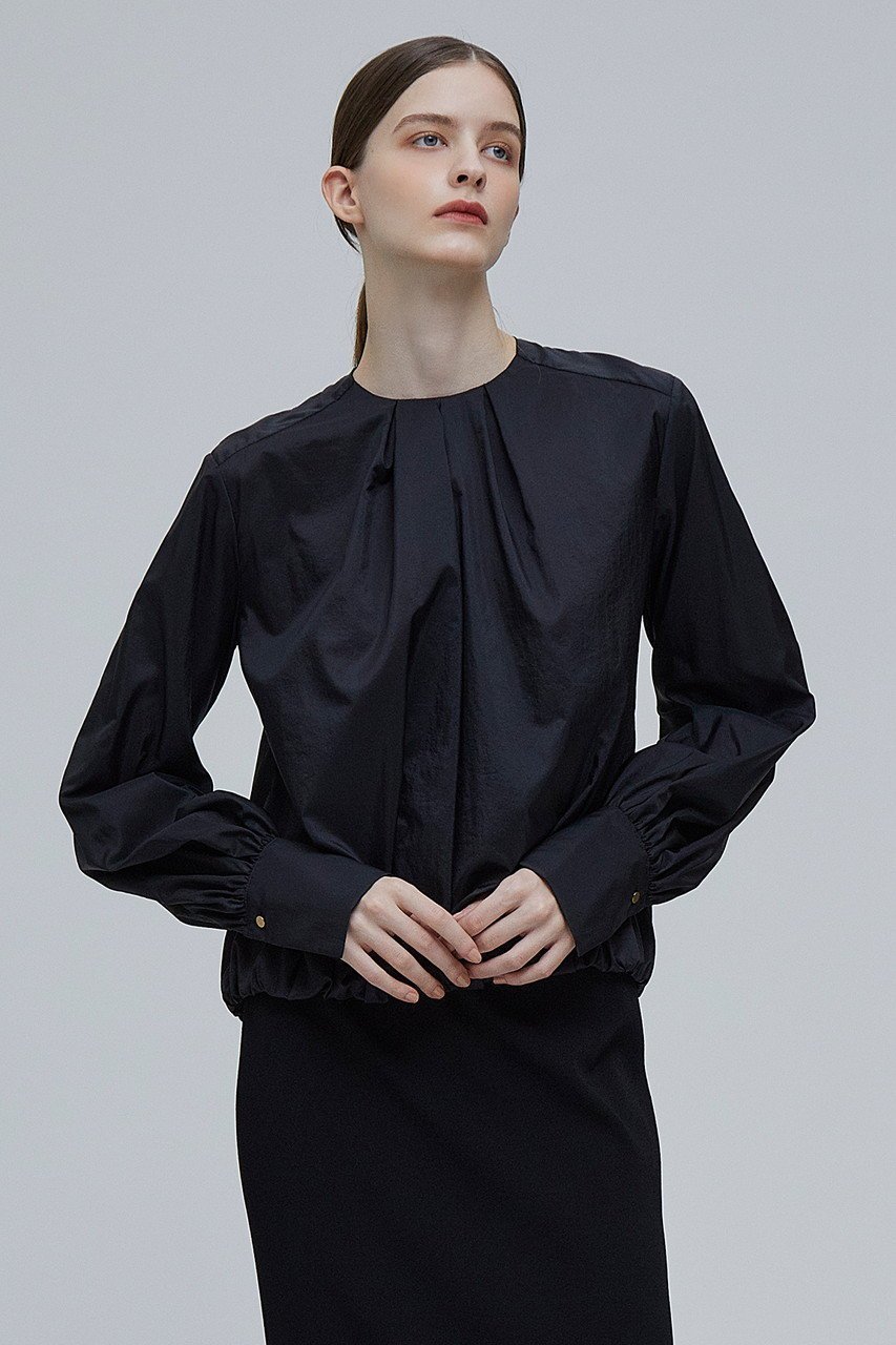 【ベイジ,/BEIGE,】のLISE(リーズ)/バルーンブラウス 人気、トレンドファッション・服の通販 founy(ファニー) 　ファッション　Fashion　レディースファッション　Fashion for Women　トップス・カットソー　Cut & Sew Tops　シャツ・ブラウス・オフィスカジュアル　Elegant Blouses & Button-Ups　カフス　Cuff Design　スリーブ　Sleeve, Long Sleeve / Short Sleeve　タフタ　Taffeta, Structured Fabric　バルーン　Balloon, Balloon Silhouette　フロント　Front, Front Design　ロング　Long, Long-Length　洗える　Machine Washable　other-7|ID: prp329100004578972 ipo3291000000035064267