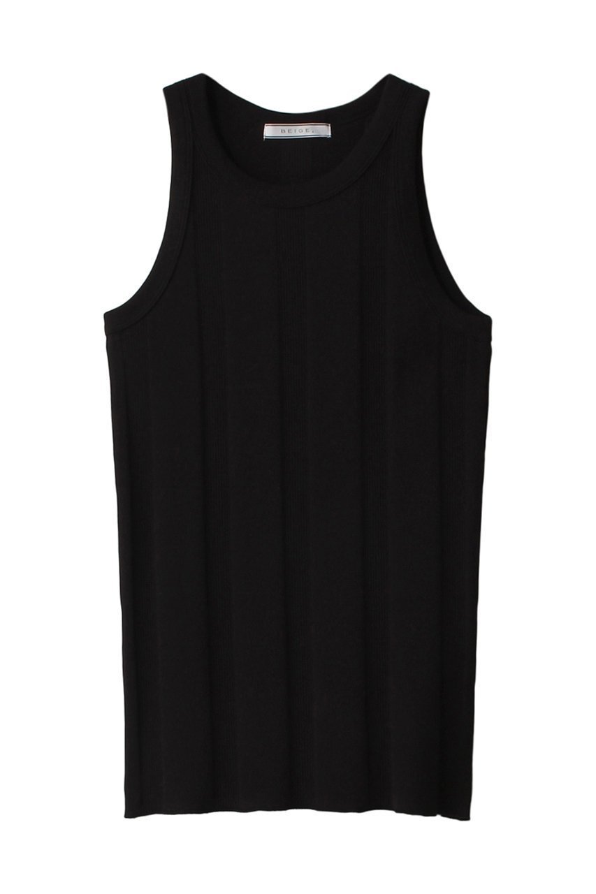 【ベイジ,/BEIGE,】のCYRILLE(シリル)/リブタンクトップ インテリア・キッズ・メンズ・レディースファッション・服の通販 founy(ファニー) 　ファッション　Fashion　レディースファッション　Fashion for Women　トップス・カットソー　Cut & Sew Tops　キャミソール&ノースリーブ　Camisoles & Sleeveless Tops　シャツ・ブラウス・オフィスカジュアル　Elegant Blouses & Button-Ups　ロングTシャツ・Tシャツ　Longline T-Shirts & Tees　カットソー・ベーシックTシャツ　Cut-and-Sewn Tops / Stretch Tees & Basics　キャミソール　Camisole, Spaghetti Strap Top　タンク　Tank Top, Sleeveless Top　フィット　Fit, Slim Fit　Black|ID: prp329100004578979 ipo3291000000036029094