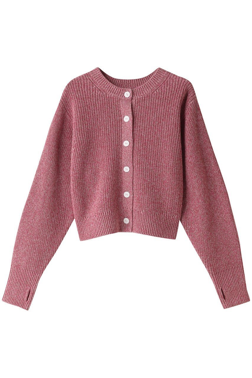 【ベイジ,/BEIGE,】のLUCAS(リュカ)/ショート丈ニット インテリア・キッズ・メンズ・レディースファッション・服の通販 founy(ファニー) 　ファッション　Fashion　レディースファッション　Ladies' Fashion Online　トップス・カットソー　Tops/Tshirt　ニット　Knit Tops　カーディガン　Cardigans　カーディガン　Cardigan　ショート　Short　シンプル　Simple　トレンド　Trend　ミックス　Mix　羽織　Haori　ビジネス 仕事 通勤　Business　Pink MIX|ID: prp329100004578981 ipo3291000000032437496