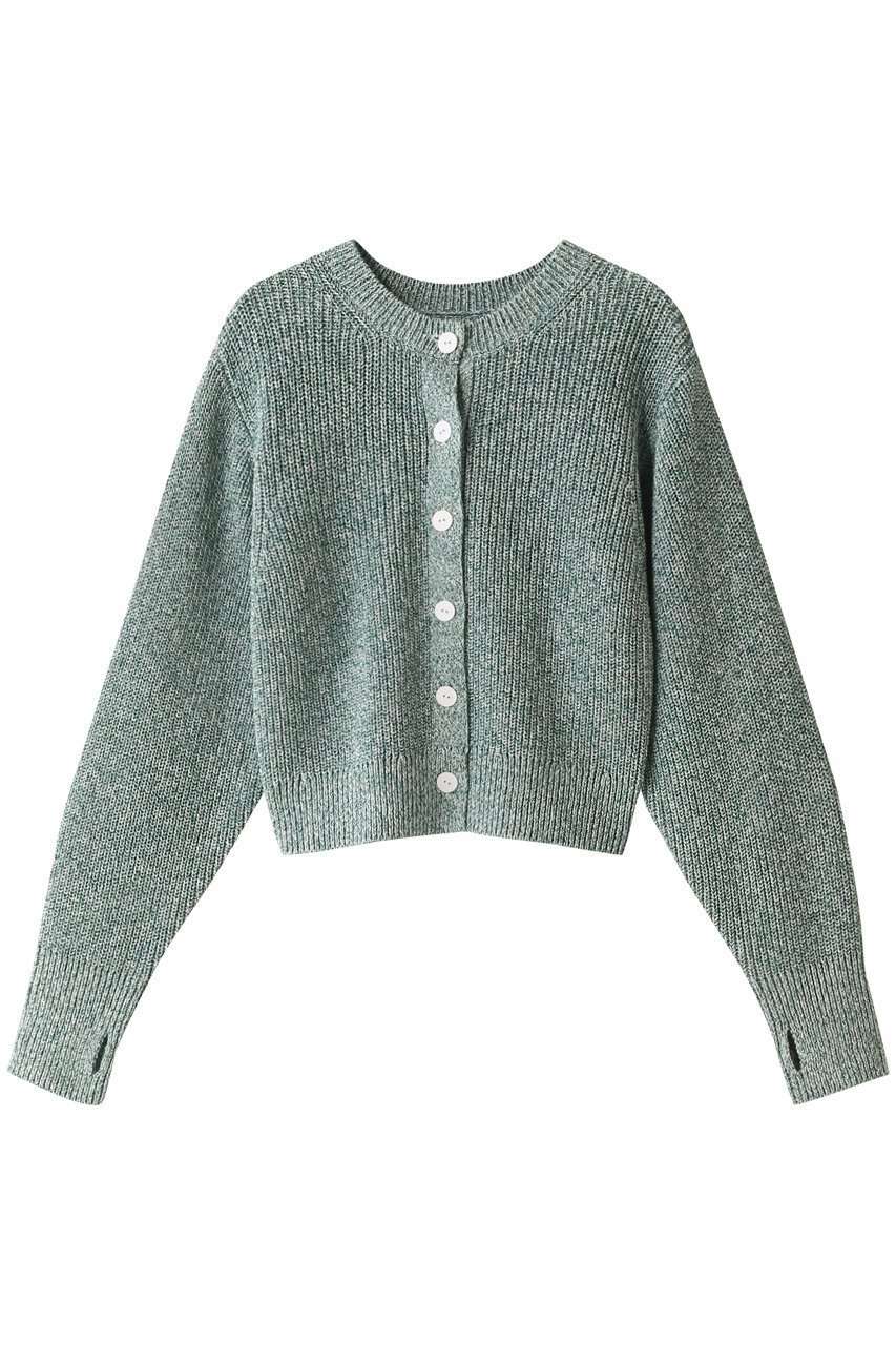 【ベイジ,/BEIGE,】のLUCAS(リュカ)/ショート丈ニット インテリア・キッズ・メンズ・レディースファッション・服の通販 founy(ファニー) 　ファッション　Fashion　レディースファッション　Ladies' Fashion Online　トップス・カットソー　Tops/Tshirt　ニット　Knit Tops　カーディガン　Cardigans　カーディガン　Cardigan　ショート　Short　シンプル　Simple　トレンド　Trend　ミックス　Mix　羽織　Haori　ビジネス 仕事 通勤　Business　Green MIX|ID: prp329100004578981 ipo3291000000032437497