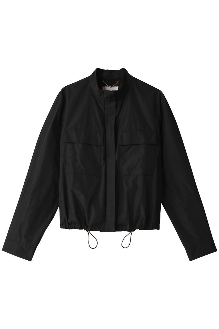 【ベイジ,/BEIGE,】のCHARLOTTE(シャルロット)/ショートブルゾン インテリア・キッズ・メンズ・レディースファッション・服の通販 founy(ファニー) 　ファッション　Fashion　レディースファッション　Fashion for Women　アウター　Coat / Outerwear Collection　レディースジャケット・軽アウター　Jackets　ブルゾンジャケット・スポーティアウター　Blouson Jackets　コンパクト　Compact, Small Size　ショート　Short, Short Length　ジャケット　Jacket, Outerwear　スタンド　Stand Collar, Upright Stand　タフタ　Taffeta, Structured Fabric　ドローコード　Drawcord, Drawstring Cord　バランス　Balance, Style Balance　フォルム　Silhouette, Form　ブルゾン　Blouson, Bomber Jacket　エレガント 上品　Elegant　Black|ID: prp329100004578982 ipo3291000000035065927