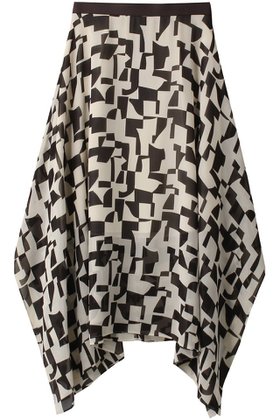 【ベイジ,/BEIGE,】 LUCIE(リュシー)/ランダムヘムスカート人気、トレンドファッション・服の通販 founy(ファニー) ファッション Fashion レディースファッション Fashion for Women スカート Skirts ロングスカート Long Skirts / Maxi & Midi Skirts おすすめ Recommended / Our Picks イレギュラー Irregular Design シンプル Simple, Minimal プリント Print, Printed Pattern モダン Modern, Contemporary ロング Long, Long-Length |ID:prp329100004578985