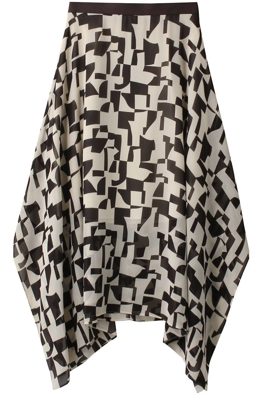 【ベイジ,/BEIGE,】のLUCIE(リュシー)/ランダムヘムスカート 人気、トレンドファッション・服の通販 founy(ファニー) 　ファッション　Fashion　レディースファッション　Fashion for Women　スカート　Skirts　ロングスカート　Long Skirts / Maxi & Midi Skirts　おすすめ　Recommended / Our Picks　イレギュラー　Irregular Design　シンプル　Simple, Minimal　プリント　Print, Printed Pattern　モダン　Modern, Contemporary　ロング　Long, Long-Length　 other-1|ID: prp329100004578985 ipo3291000000035057520