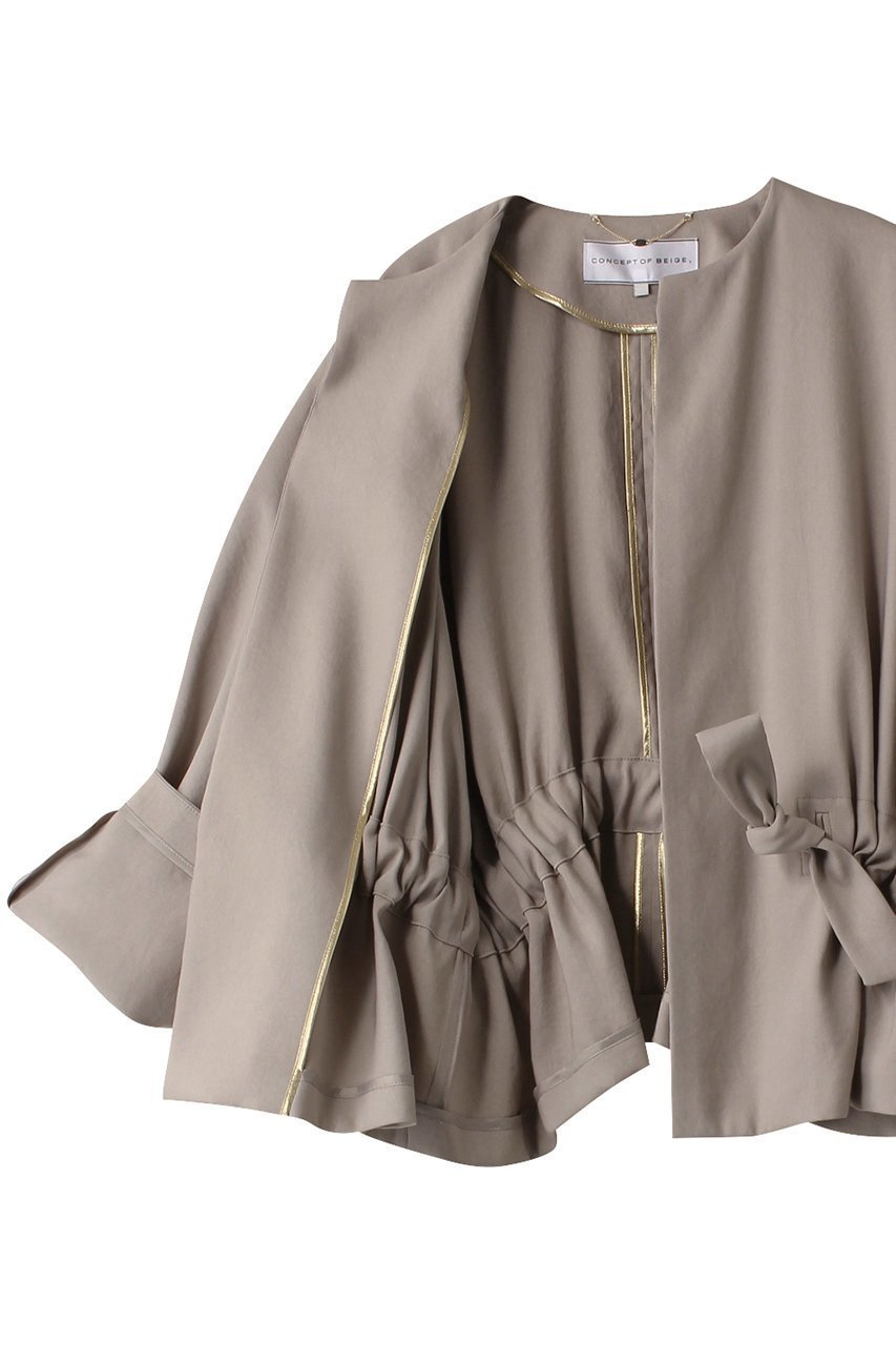 【ベイジ,/BEIGE,】のMARIE(マリー)/ノーカラージャケット 人気、トレンドファッション・服の通販 founy(ファニー) ファッション Fashion レディースファッション Fashion for Women アウター Coat / Outerwear Collection レディースジャケット・軽アウター Jackets ノーカラージャケット / シンプル上品コーデ Collarless Jackets カーディガン Cardigan, Knitwear ショート Short, Short Length ジャケット Jacket, Outerwear other-6|ID: prp329100004578989 ipo3291000000035065737