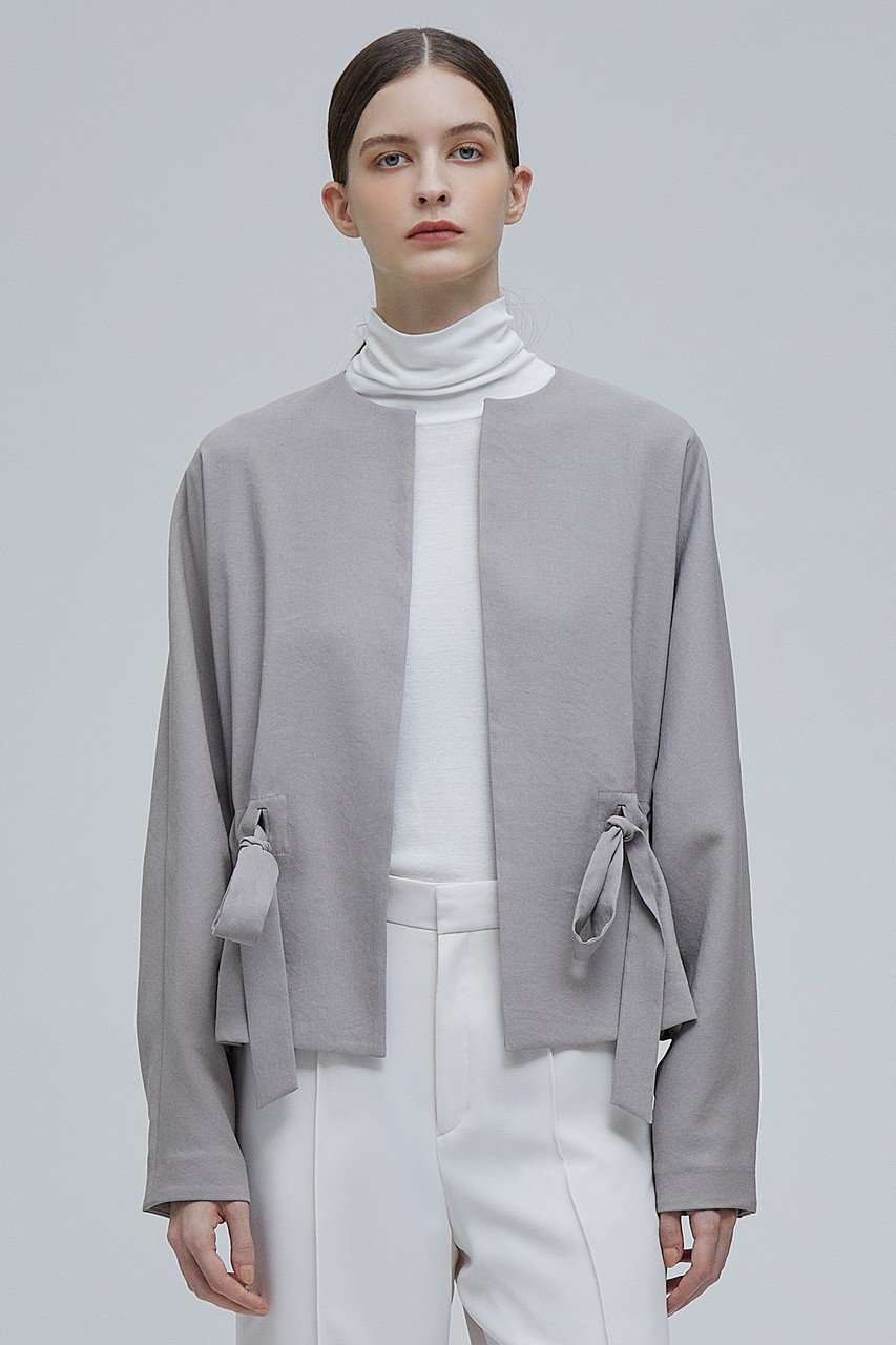 【ベイジ,/BEIGE,】のMARIE(マリー)/ノーカラージャケット 人気、トレンドファッション・服の通販 founy(ファニー) ファッション Fashion レディースファッション Fashion for Women アウター Coat / Outerwear Collection レディースジャケット・軽アウター Jackets ノーカラージャケット / シンプル上品コーデ Collarless Jackets カーディガン Cardigan, Knitwear ショート Short, Short Length ジャケット Jacket, Outerwear other-8|ID: prp329100004578989 ipo3291000000035880487