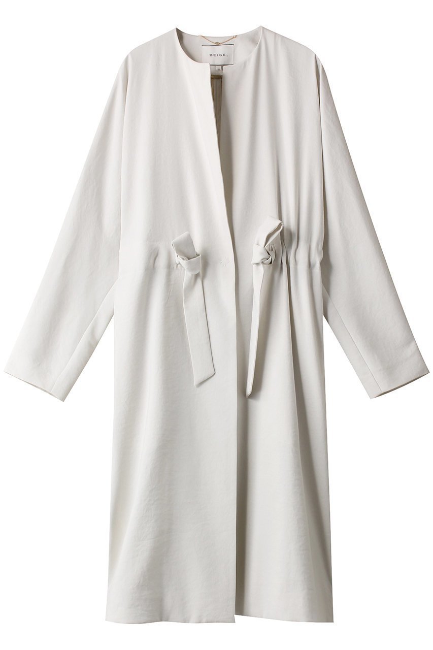 【ベイジ,/BEIGE,】のMARIE(マリー)/ノーカラーコート 人気、トレンドファッション・服の通販 founy(ファニー) 　ファッション　Fashion　レディースファッション　Fashion for Women　アウター　Coat / Outerwear Collection　コート・ロングコート・ピーコート　Long Coats, Peacoats & More　ロング　Long, Long-Length　 other-1|ID: prp329100004578990 ipo3291000000035064557