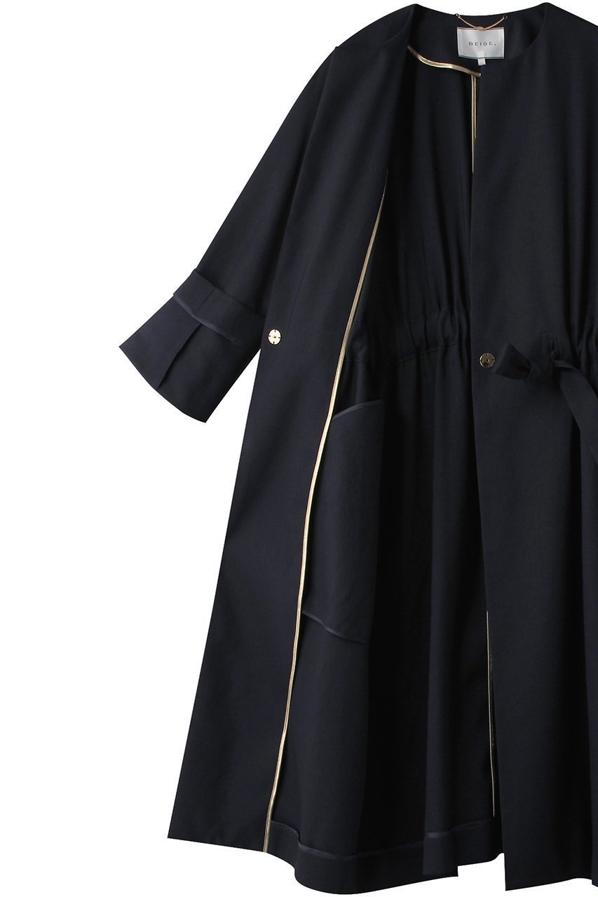 【ベイジ,/BEIGE,】のMARIE(マリー)/ノーカラーコート 人気、トレンドファッション・服の通販 founy(ファニー) 　ファッション　Fashion　レディースファッション　Fashion for Women　アウター　Coat / Outerwear Collection　コート・ロングコート・ピーコート　Long Coats, Peacoats & More　ロング　Long, Long-Length　other-6|ID: prp329100004578990 ipo3291000000035400176