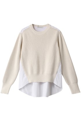 【ベイジ,/BEIGE,】のROGER(ロジェ)/ニット 人気、トレンドファッション・服の通販 founy(ファニー) ファッション Fashion レディースファッション Ladies' Fashion Online トップス・カットソー Tops/Tshirt ニット Knit Tops プルオーバー Pullover ストレッチ Stretch タイプライター Typewriter ドッキング Docking ロング Long |ID:prp329100004578994