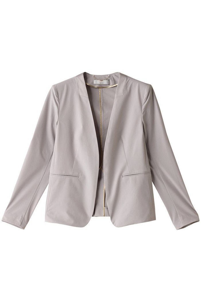 【ベイジ,/BEIGE,】のAUDREY(オードリー)/ノーカラージャケット インテリア・キッズ・メンズ・レディースファッション・服の通販 founy(ファニー) https://founy.com/ ファッション Fashion レディースファッション WOMEN アウター Coat Outerwear ジャケット Jackets ノーカラージャケット No Collar Leather Jackets オケージョン Occasion コンパクト Compact サテン Satin ジャケット Jacket ビジネス 仕事 通勤 Business エレガント 上品 Elegant |ID: prp329100004579004 ipo3291000000032437708