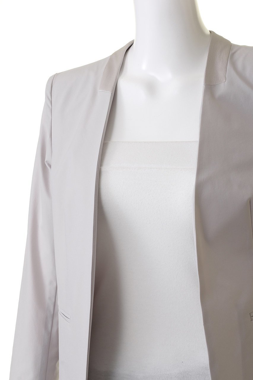 【ベイジ,/BEIGE,】のAUDREY(オードリー)/ノーカラージャケット 人気、トレンドファッション・服の通販 founy(ファニー) 　ファッション　Fashion　レディースファッション　Fashion for Women　アウター　Coat / Outerwear Collection　レディースジャケット・軽アウター　Jackets　ノーカラージャケット / シンプル上品コーデ　Collarless Jackets　オケージョン　Occasion Wear　コンパクト　Compact, Small Size　サテン　Satin, Glossy Fabric　ジャケット　Jacket, Outerwear　ビジネス 仕事 通勤　Business / Work / Commuting　エレガント 上品　Elegant　other-5|ID: prp329100004579004 ipo3291000000032966947