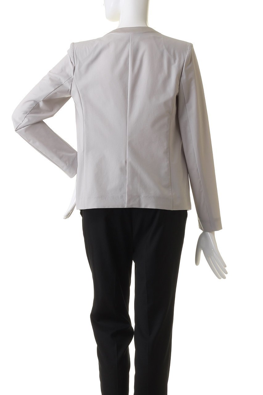 【ベイジ,/BEIGE,】のAUDREY(オードリー)/ノーカラージャケット 人気、トレンドファッション・服の通販 founy(ファニー) 　ファッション　Fashion　レディースファッション　Fashion for Women　アウター　Coat / Outerwear Collection　レディースジャケット・軽アウター　Jackets　ノーカラージャケット / シンプル上品コーデ　Collarless Jackets　オケージョン　Occasion Wear　コンパクト　Compact, Small Size　サテン　Satin, Glossy Fabric　ジャケット　Jacket, Outerwear　ビジネス 仕事 通勤　Business / Work / Commuting　エレガント 上品　Elegant　other-4|ID: prp329100004579004 ipo3291000000035065279