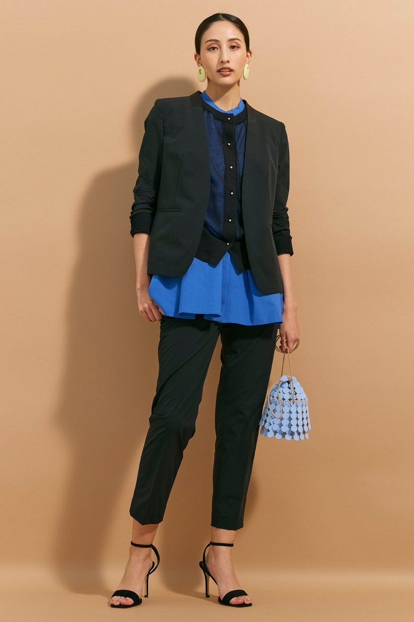 【ベイジ,/BEIGE,】のAUDREY(オードリー)/ノーカラージャケット 人気、トレンドファッション・服の通販 founy(ファニー) 　ファッション　Fashion　レディースファッション　Fashion for Women　アウター　Coat / Outerwear Collection　レディースジャケット・軽アウター　Jackets　ノーカラージャケット / シンプル上品コーデ　Collarless Jackets　オケージョン　Occasion Wear　コンパクト　Compact, Small Size　サテン　Satin, Glossy Fabric　ジャケット　Jacket, Outerwear　ビジネス 仕事 通勤　Business / Work / Commuting　エレガント 上品　Elegant　other-7|ID: prp329100004579004 ipo3291000000035065283