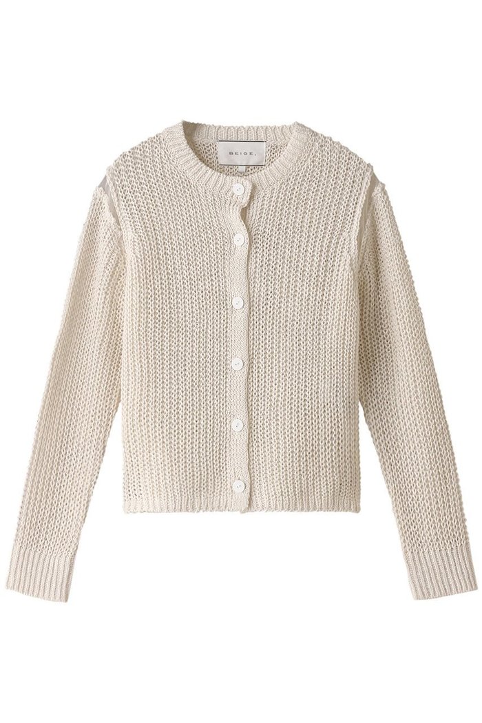 【ベイジ,/BEIGE,】のOLIVIER(オリヴィエ)/ニットカーディガン インテリア・キッズ・メンズ・レディースファッション・服の通販 founy(ファニー) https://founy.com/ ファッション Fashion レディースファッション Fashion for Women トップス・カットソー Cut & Sew Tops ニット Knit Tops & Sweaters カーディガン・羽織り Layered Style Cardigans オーガンジー Organza Fabric カーディガン Cardigan, Knitwear フレンチ French, French Style リネン Linen, Linen Fabric 吸水 Absorbent, Quick-Dry 夏 Summer 春 Spring S/S・春夏 SS, Spring/Summer, Warm Season |ID: prp329100004579006 ipo3291000000032956896