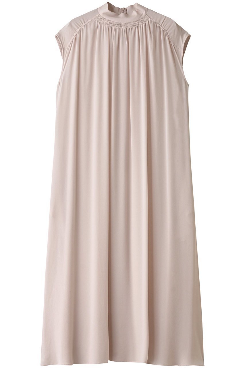 【ベイジ,/BEIGE,】のOLGA(オルガ)/Aラインドレス インテリア・キッズ・メンズ・レディースファッション・服の通販 founy(ファニー) 　ファッション　Fashion　レディースファッション　Ladies' Fashion Online　ワンピース　Dress　ドレス　Party Dresses　チュニック　Tunic　なめらか　Smooth　エアリー　Airy　ギャザー　Gather　シルク　Silk　スリーブ　Sleeve　チュニック　Tunic　ドレス　Dress　パーティ　Party　フレア　Flare　フレンチ　French　ロング　Long　エレガント 上品　Elegant　Nude|ID: prp329100004579011 ipo3291000000032437763
