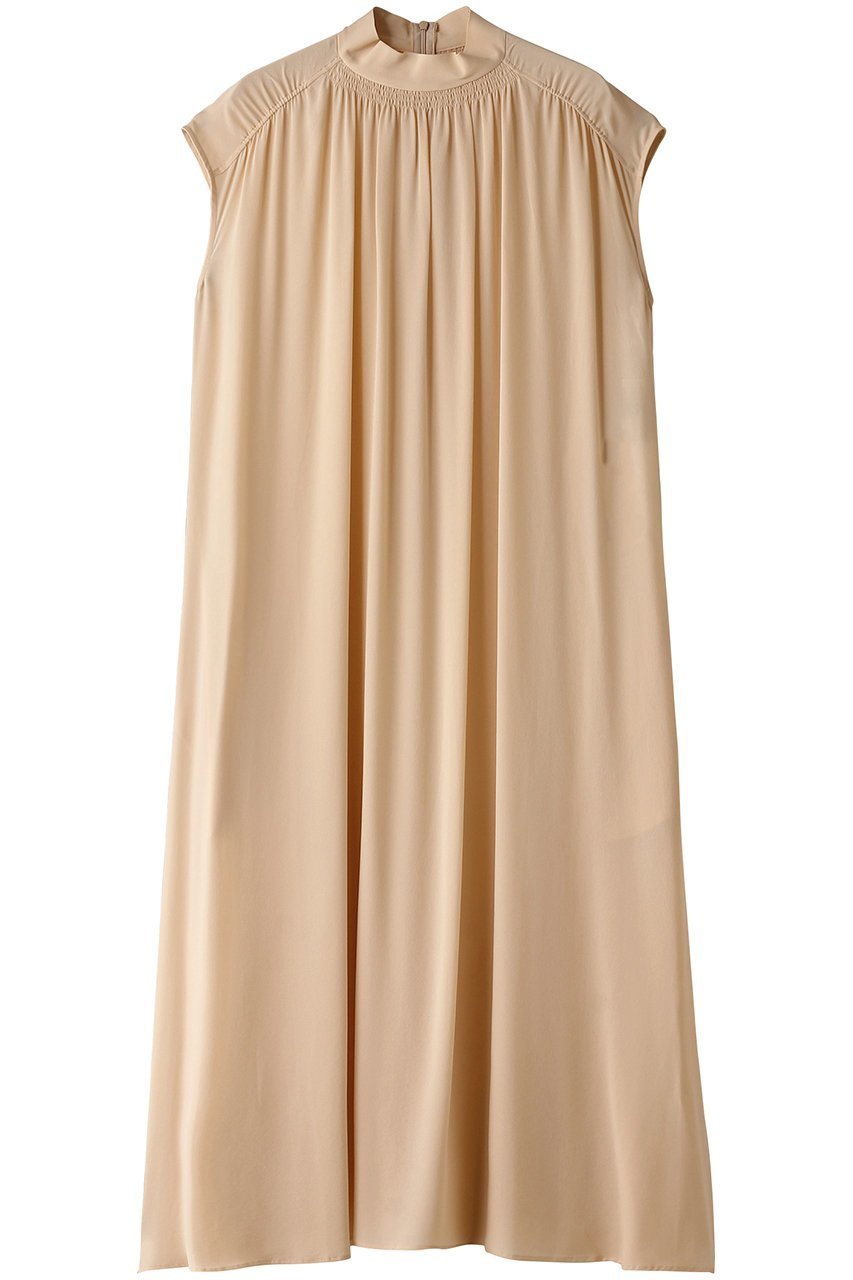 【ベイジ,/BEIGE,】のOLGA(オルガ)/Aラインドレス インテリア・キッズ・メンズ・レディースファッション・服の通販 founy(ファニー) 　ファッション　Fashion　レディースファッション　Ladies' Fashion Online　ワンピース　Dress　ドレス　Party Dresses　チュニック　Tunic　なめらか　Smooth　エアリー　Airy　ギャザー　Gather　シルク　Silk　スリーブ　Sleeve　チュニック　Tunic　ドレス　Dress　パーティ　Party　フレア　Flare　フレンチ　French　ロング　Long　エレガント 上品　Elegant　L.Orange|ID: prp329100004579011 ipo3291000000032437764