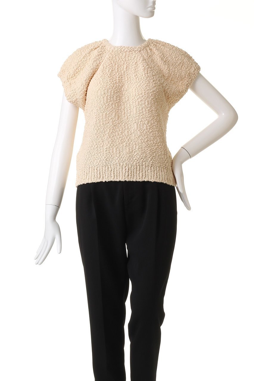 【ベイジ,/BEIGE,】のBLANCHE(ブランシュ)/ニットトップス 人気、トレンドファッション・服の通販 founy(ファニー) 　ファッション　Fashion　レディースファッション　Fashion for Women　トップス・カットソー　Cut & Sew Tops　ニット　Knit Tops & Sweaters　カジュアルプルオーバー・ニットトップス　Pullovers & Knit Tops / Casual Pullovers　エアリー　Airy Texture　コンパクト　Compact, Small Size　シンプル　Simple, Minimal　スリット　Slit, Slit Detail　ツイード　Twill, Twill Weave　フォルム　Silhouette, Form　other-2|ID: prp329100004579012 ipo3291000000032956949