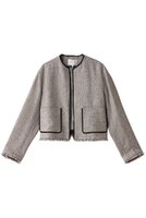 【ベイジ,/BEIGE,】のBABETTE(バベット)/ノーカラージャケット 人気、トレンドファッション・服の通販 founy(ファニー) ファッション Fashion レディースファッション WOMEN アウター Coat Outerwear ジャケット Jackets ノーカラージャケット No Collar Leather Jackets おすすめ Recommend サテン Satin シルク Silk ジャケット Jacket セットアップ Set Up フリンジ Fringe リネン Linen |ID:prp329100004579014
