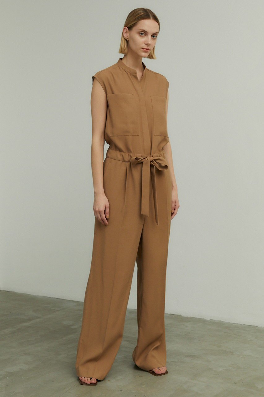 【ベイジ,/BEIGE,】のSIMON(シモン)/オールインワン 人気、トレンドファッション・服の通販 founy(ファニー) 　ファッション　Fashion　レディースファッション　Fashion for Women　パンツ　Pants & Trousers　スタイリッシュ　Stylish, Fashionable　スタンド　Stand Collar, Upright Stand　ノースリーブ　Sleeveless, No-Sleeve　フロント　Front, Front Design　リボン　Ribbon, Bow　エレガント 上品　Elegant　夏　Summer　春　Spring　S/S・春夏　SS, Spring/Summer, Warm Season　other-6|ID: prp329100004579018 ipo3291000000032829193