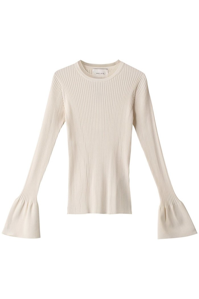 【ベイジ,/BEIGE,】のHANNA(アンナ)/リブニットトップス インテリア・キッズ・メンズ・レディースファッション・服の通販 founy(ファニー) https://founy.com/ ファッション Fashion レディースファッション WOMEN トップス・カットソー Tops/Tshirt ニット Knit Tops プルオーバー Pullover なめらか Smooth インナー Inner シンプル Simple フィット Fit フレア Flare |ID: prp329100004579019 ipo3291000000032437836