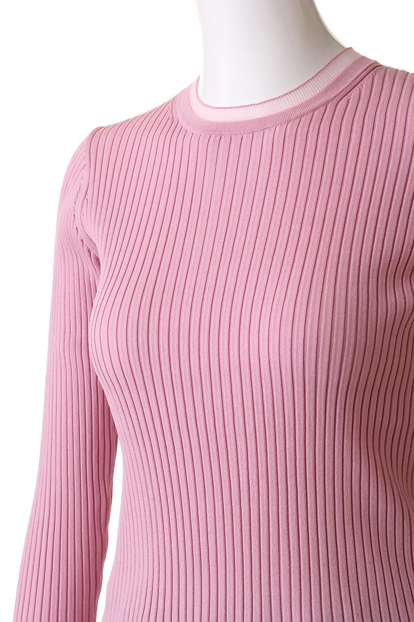 【ベイジ,/BEIGE,】のHANNA(アンナ)/リブニットトップス 人気、トレンドファッション・服の通販 founy(ファニー) 　ファッション　Fashion　レディースファッション　Fashion for Women　トップス・カットソー　Cut & Sew Tops　ニット　Knit Tops & Sweaters　カジュアルプルオーバー・ニットトップス　Pullovers & Knit Tops / Casual Pullovers　なめらか　Smooth, Silky Texture　インナー　Innerwear　シンプル　Simple, Minimal　フィット　Fit, Slim Fit　フレア　Flare, Flared　other-5|ID: prp329100004579019 ipo3291000000032957002