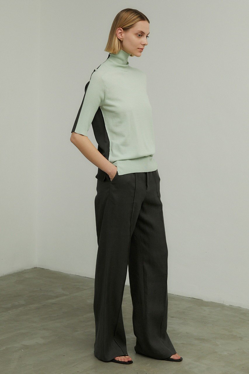 【ベイジ,/BEIGE,】のBRICE(ブリス)/ワイドストレートパンツ 人気、トレンドファッション・服の通販 founy(ファニー) 　ファッション　Fashion　レディースファッション　WOMEN　パンツ　Pants　おすすめ　Recommend　シンプル　Simple　ジャケット　Jacket　ストレート　Straight　セットアップ　Set Up　センター　Center　リネン　Linen　ワイド　Wide　夏　Summer　春　Spring　S/S・春夏　Ss・Spring/Summer　other-6|ID: prp329100004579020 ipo3291000000032437853