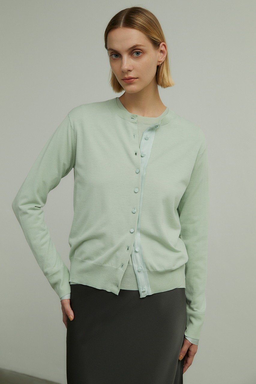 【ベイジ,/BEIGE,】のJULIE(ジュリー)/ニットカーディガン 人気、トレンドファッション・服の通販 founy(ファニー) 　ファッション　Fashion　レディースファッション　Fashion for Women　トップス・カットソー　Cut & Sew Tops　ニット　Knit Tops & Sweaters　カーディガン・羽織り　Layered Style Cardigans　アンサンブル　Ensemble Set　カーディガン　Cardigan, Knitwear　シルク　Silk, 100% Silk　シンプル　Simple, Minimal　other-7|ID: prp329100004579023 ipo3291000000032957157