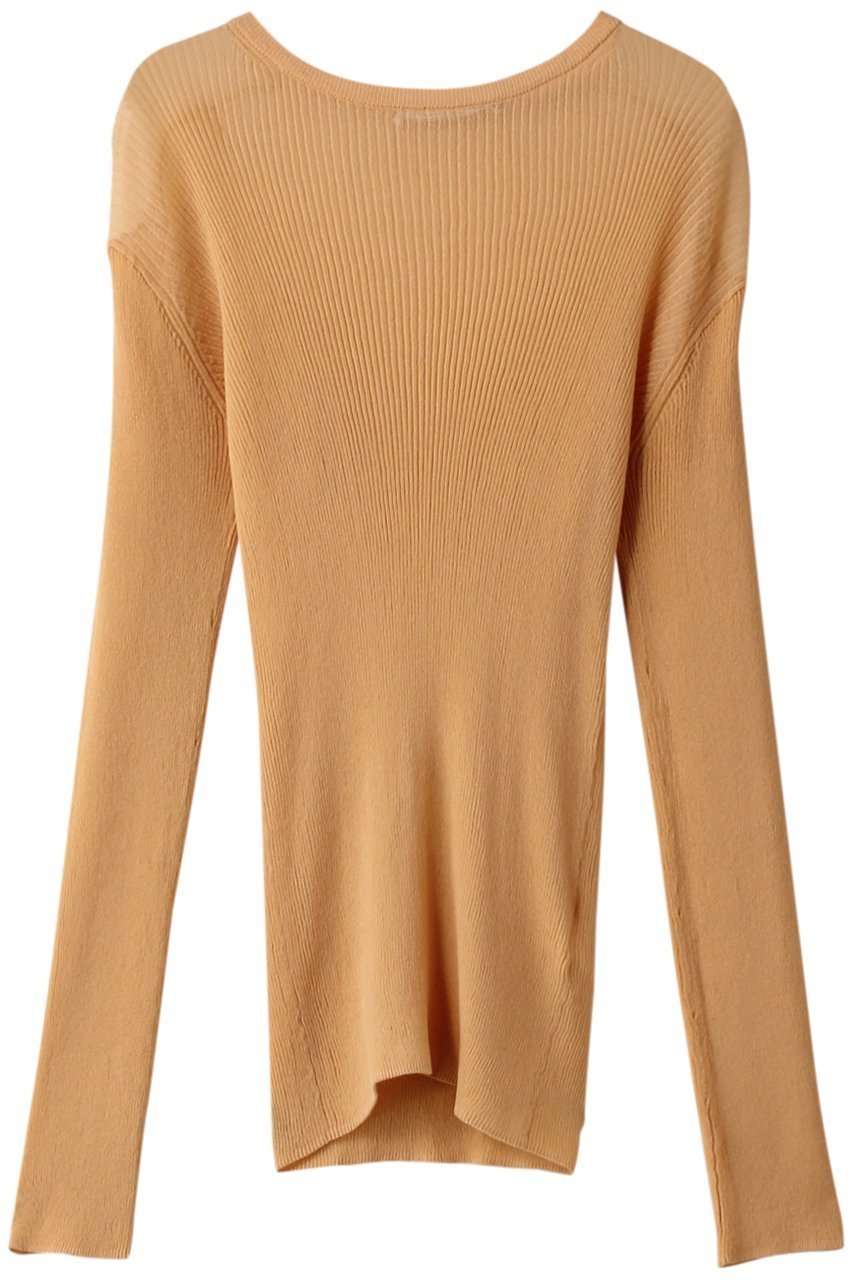 【ベイジ,/BEIGE,】のLIANE(リアーヌ)/リブニットトップス インテリア・キッズ・メンズ・レディースファッション・服の通販 founy(ファニー) 　ファッション　Fashion　レディースファッション　Fashion for Women　トップス・カットソー　Cut & Sew Tops　ニット　Knit Tops & Sweaters　カジュアルプルオーバー・ニットトップス　Pullovers & Knit Tops / Casual Pullovers　インド　Indian Textile　キャミソール　Camisole, Spaghetti Strap Top　シアー　Sheer, See-Through　ベーシック　Basic, Essential　エレガント 上品　Elegant　L.Orange|ID: prp329100004579027 ipo3291000000032956647