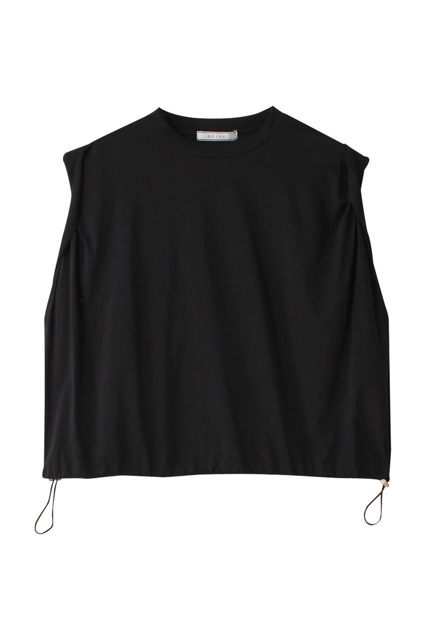 【ベイジ,/BEIGE,】のLIONEL(リオネル)/Tシャツ インテリア・キッズ・メンズ・レディースファッション・服の通販 founy(ファニー) 　ファッション　Fashion　レディースファッション　Fashion for Women　トップス・カットソー　Cut & Sew Tops　シャツ・ブラウス・オフィスカジュアル　Elegant Blouses & Button-Ups　ロングTシャツ・Tシャツ　Longline T-Shirts & Tees　カットソー・ベーシックTシャツ　Cut-and-Sewn Tops / Stretch Tees & Basics　ギャザー　Gathered, Ruffled　ショート　Short, Short Length　スリーブ　Sleeve, Long Sleeve / Short Sleeve　Black|ID: prp329100004579044 ipo3291000000032845341