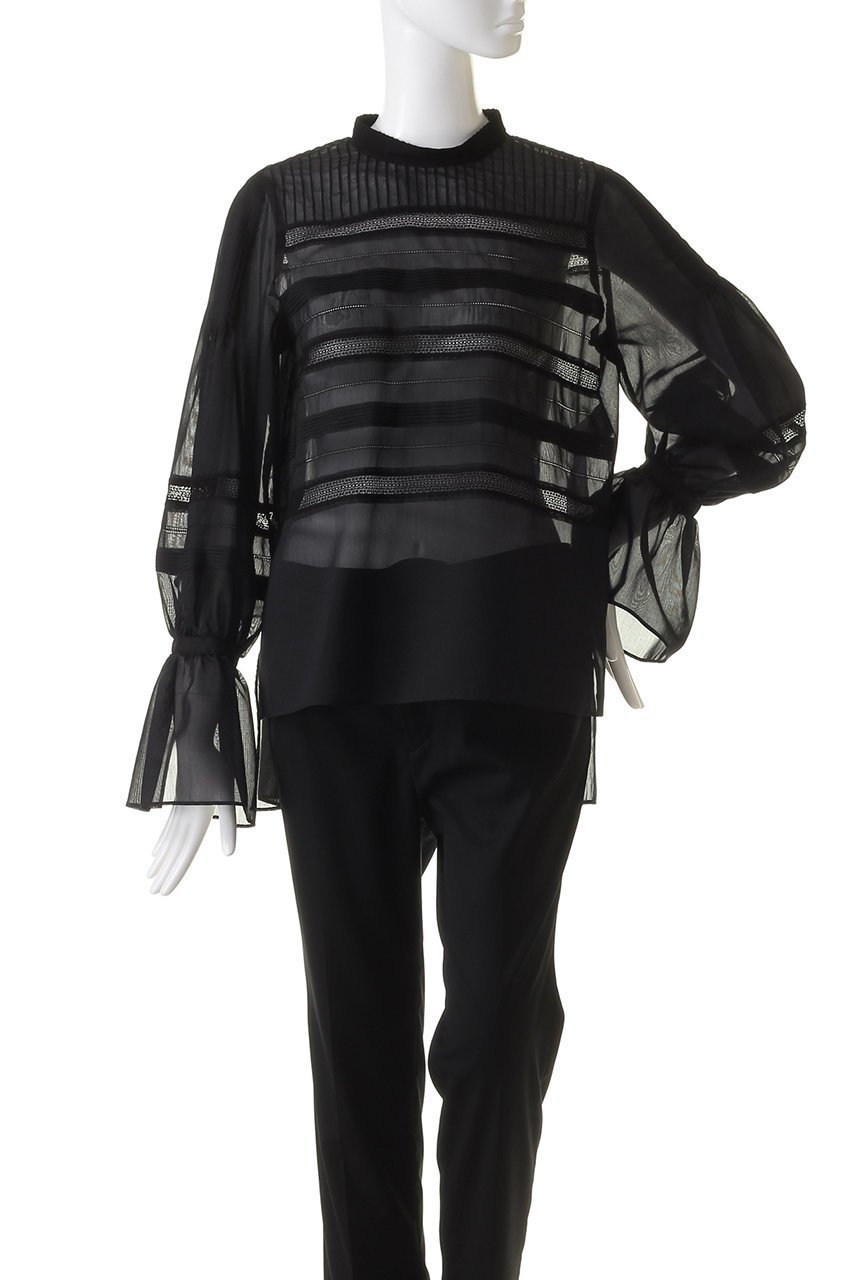 【ベイジ,/BEIGE,】のMONSIGNY(モンシニ―)/キャザーブラウス 人気、トレンドファッション・服の通販 founy(ファニー) 　ファッション　Fashion　レディースファッション　Fashion for Women　トップス・カットソー　Cut & Sew Tops　シャツ・ブラウス・オフィスカジュアル　Elegant Blouses & Button-Ups　キャミソール　Camisole, Spaghetti Strap Top　ギャザー　Gathered, Ruffled　クラシカル　Classical, Vintage-Inspired　サロペット　Overalls, Salopette　シアー　Sheer, See-Through　スリーブ　Sleeve, Long Sleeve / Short Sleeve　タンク　Tank Top, Sleeveless Top　フェミニン　Feminine, Girly　ミックス　Mix, Mixed Style　ロング　Long, Long-Length　other-2|ID: prp329100004579064 ipo3291000000035923360