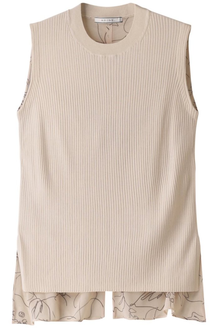 【ベイジ,/BEIGE,】のGINGKO(ギンコウ)/ドッキングニット インテリア・キッズ・メンズ・レディースファッション・服の通販 founy(ファニー) https://founy.com/ ファッション Fashion レディースファッション WOMEN トップス・カットソー Tops/Tshirt ニット Knit Tops プルオーバー Pullover おすすめ Recommend スリット Slit ドッキング Docking プリント Print エレガント 上品 Elegant |ID: prp329100004579072 ipo3291000000032438329