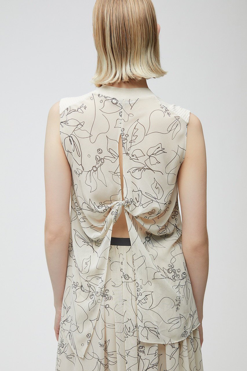 【ベイジ,/BEIGE,】のGINGKO(ギンコウ)/ドッキングニット 人気、トレンドファッション・服の通販 founy(ファニー) 　ファッション　Fashion　レディースファッション　WOMEN　トップス・カットソー　Tops/Tshirt　ニット　Knit Tops　プルオーバー　Pullover　おすすめ　Recommend　スリット　Slit　ドッキング　Docking　プリント　Print　エレガント 上品　Elegant　other-8|ID: prp329100004579072 ipo3291000000032438338