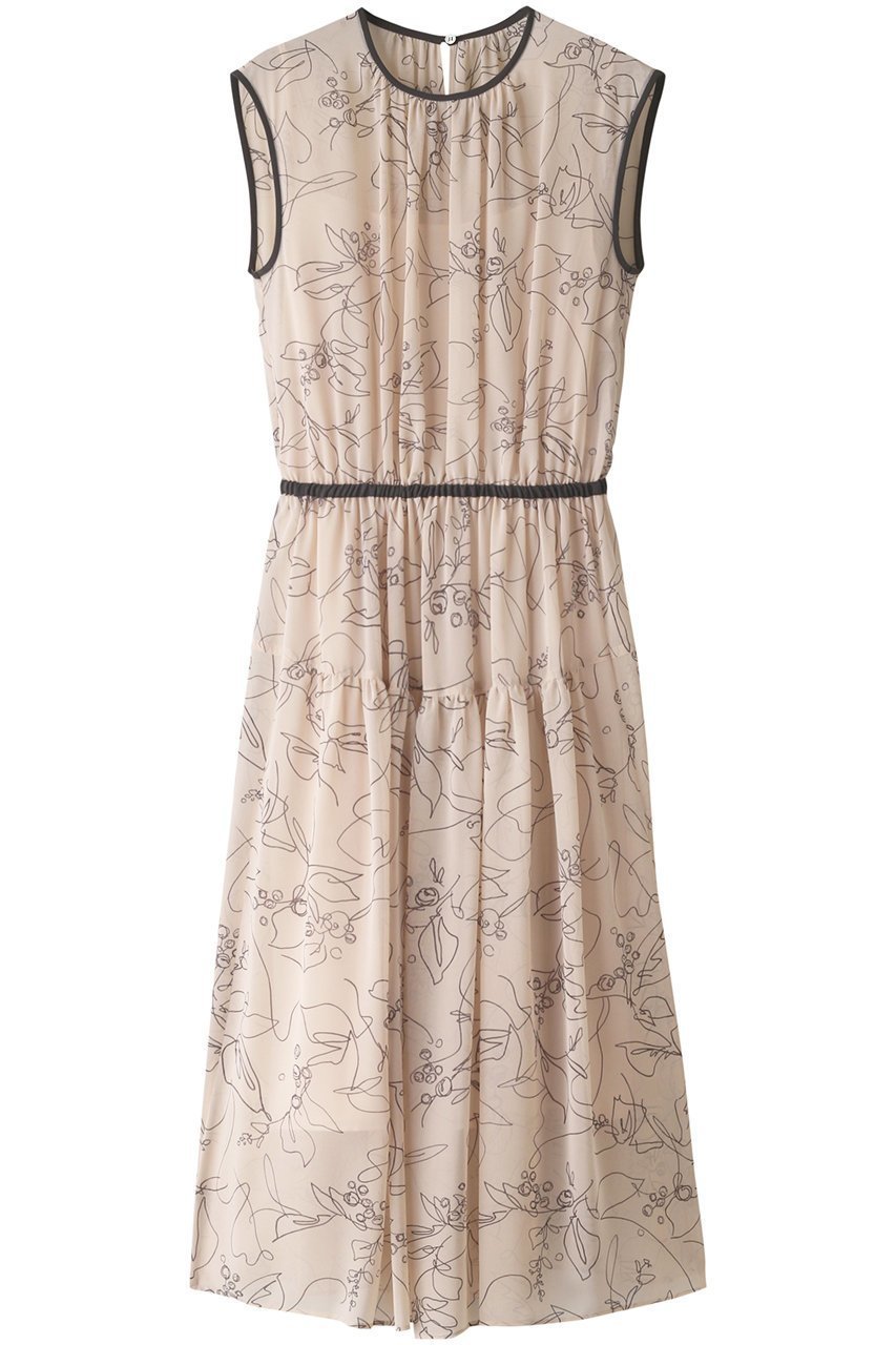 【ベイジ,/BEIGE,】のDRACAENA(ドラセーナ)/プリントワンピース インテリア・キッズ・メンズ・レディースファッション・服の通販 founy(ファニー) 　ファッション　Fashion　レディースファッション　Ladies' Fashion Online　ワンピース　Dress　チュニック　Tunic　チュニック　Tunic　トリミング　Trimming　フラワー　Flower　プリント　Print　ペチコート　Petticoat　ロング　Long　エクリュ|ID: prp329100004579079 ipo3291000000032438401