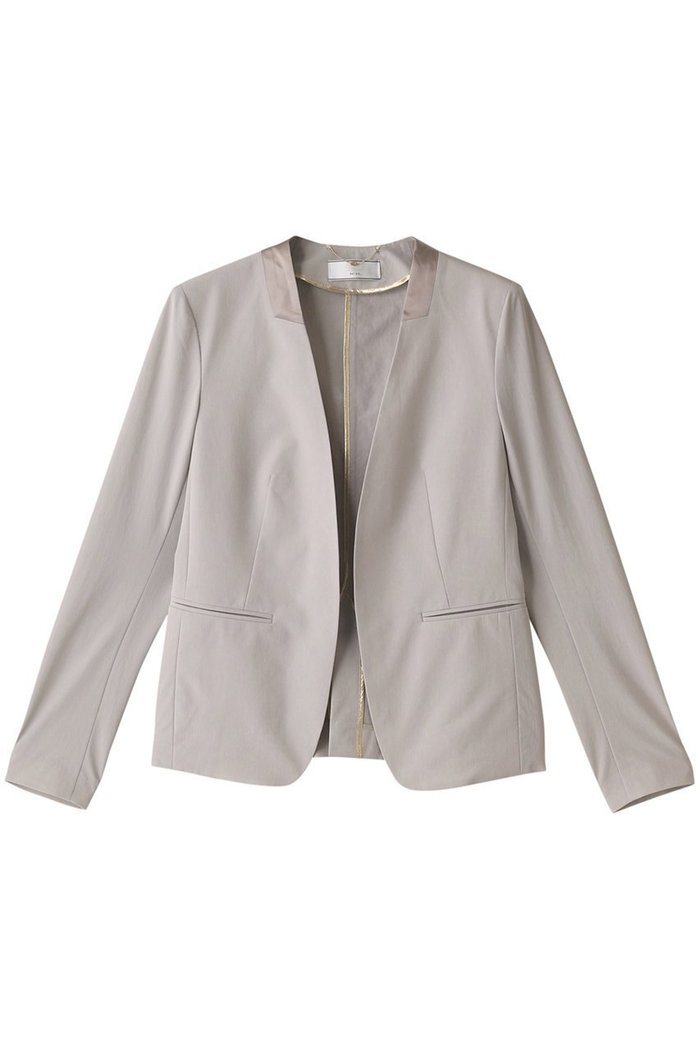 【ベイジ,/BEIGE,】のAUDREY(オドレイ)/ノーカラージャケット インテリア・キッズ・メンズ・レディースファッション・服の通販 founy(ファニー) https://founy.com/ ファッション Fashion レディースファッション WOMEN アウター Coat Outerwear ジャケット Jackets ノーカラージャケット No Collar Leather Jackets ウォッシャブル Washable エレガント 上品 Elegant コンパクト Compact サテン Satin ジャケット Jacket セットアップ Set Up |ID: prp329100004579081 ipo3291000000032438417